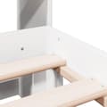 Miniatyrbilde 10 av 11: vidaXL Seng med bokhylle uten madrass hvit 140x190 cm heltre furu