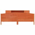Miniatyrbilde 5 av 11: vidaXL Seng med bokhylle uten madrass voksbrun 180x200 cm heltre furu