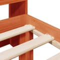 Miniatyrbilde 10 av 11: vidaXL Seng med bokhylle uten madrass voksbrun 75x190 cm heltre furu
