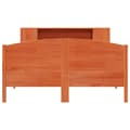 Miniatyrbilde 5 av 11: vidaXL Seng med bokhylle uten madrass voksbrun 135x190 cm heltre furu