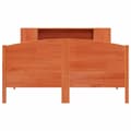 Miniatyrbilde 5 av 11: vidaXL Seng med bokhylle uten madrass voksbrun 160x200 cm heltre furu