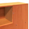 Miniatyrbilde 10 av 11: vidaXL Seng med bokhylle uten madrass voksbrun 160x200 cm heltre furu