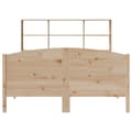 Pikkukuva 5 / 11: vidaXL Sänky kirjahyllyllä ilman patjaa 135x190 cm täysi mänty