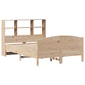 Miniatyrbilde 4 av 11: vidaXL Seng med bokhylle uten madrass 120x190 cm heltre furu