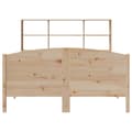Miniatyrbilde 5 av 11: vidaXL Seng med bokhylle uten madrass 120x190 cm heltre furu