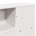 Miniatyrbilde 10 av 11: vidaXL Seng med bokhylle uten madrass hvit 140x200 cm heltre furu