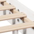 Miniatyrbilde 11 av 11: vidaXL Seng med bokhylle uten madrass hvit 150x200 cm heltre furu