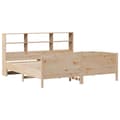 Miniatyrbilde 4 av 11: vidaXL Seng med bokhylle uten madrass 180x200 cm heltre furu