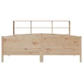 Miniatyrbilde 5 av 11: vidaXL Seng med bokhylle uten madrass 180x200 cm heltre furu