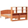 Miniatyrbilde 7 av 11: vidaXL Seng med bokhylle uten madrass voksbrun 120x190 cm heltre furu