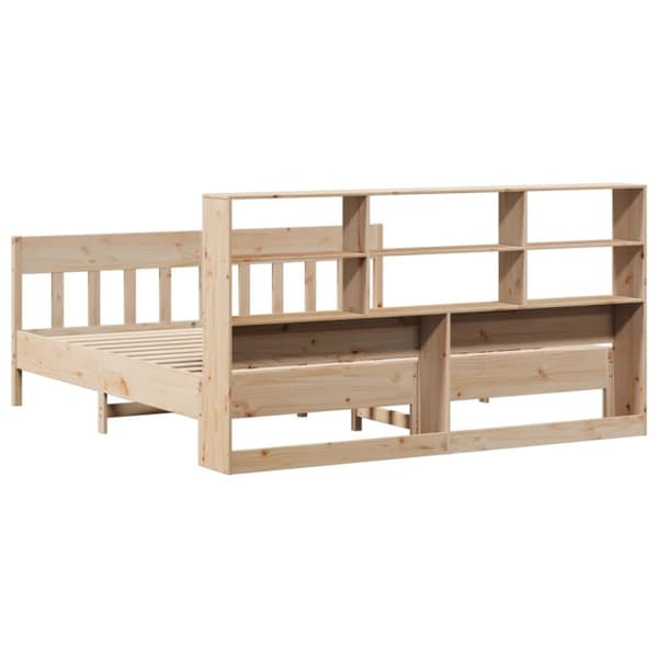 vidaXL sengeramme uden madras 200x200 cm massivt fyrretræ