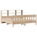 Miniatyrbilde 4 av 11: vidaXL Sengeramme med madrass 200x200 cm heltre furu