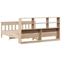 Miniatyrbilde 9 av 11: vidaXL Sengeramme med madrass 200x200 cm heltre furu