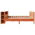 Miniatyrbilde 6 av 11: vidaXL Seng med bokhylle uten madrass voksbrun 180x200 cm heltre furu