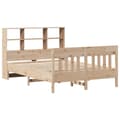 Miniatyrbilde 4 av 11: vidaXL Sengeramme uten madrass hvit 135x190 cm heltre furu