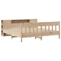 Miniatyrbilde 4 av 11: vidaXL Seng med bokhylle uten madrass 180x200 cm heltre furu