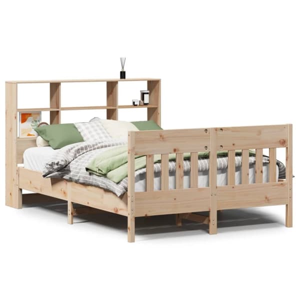 vidaXL Sengeramme uten madrass 140x200 cm heltre furu