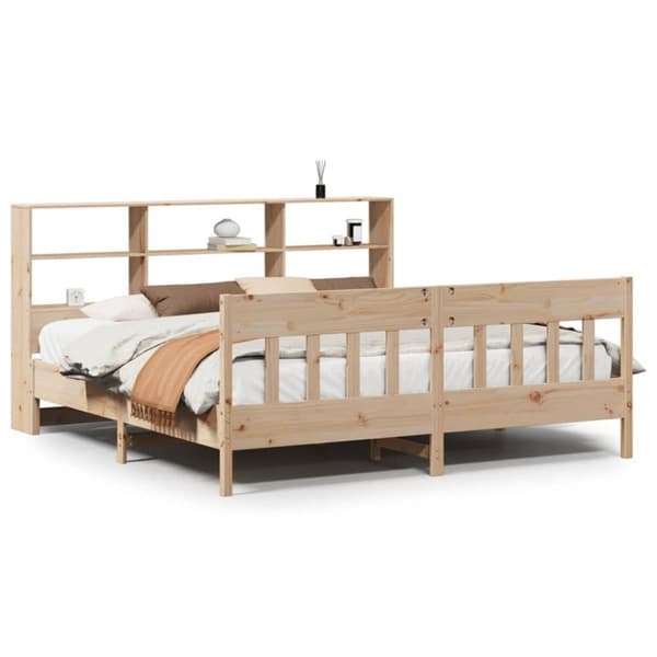 vidaXL Sengeramme uten madrass 180x200 cm heltre furu