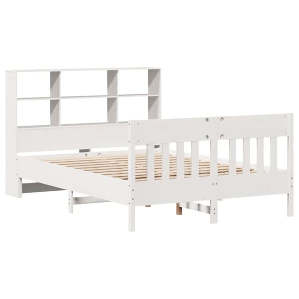 vidaXL Sengeramme uten madrass hvit 150x200 cm heltre furu