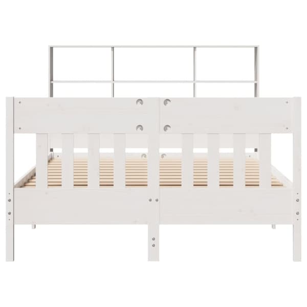vidaXL Sengeramme uten madrass hvit 150x200 cm heltre furu