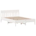Miniatyrbilde 6 av 11: vidaXL Sengeramme uten madrass hvit 150x200 cm heltre furu