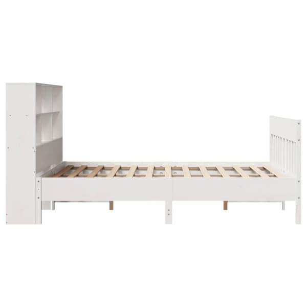 vidaXL Sengeramme uten madrass hvit 150x200 cm heltre furu