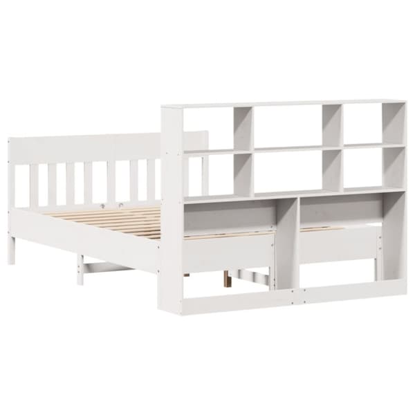 vidaXL Sengeramme uten madrass hvit 150x200 cm heltre furu