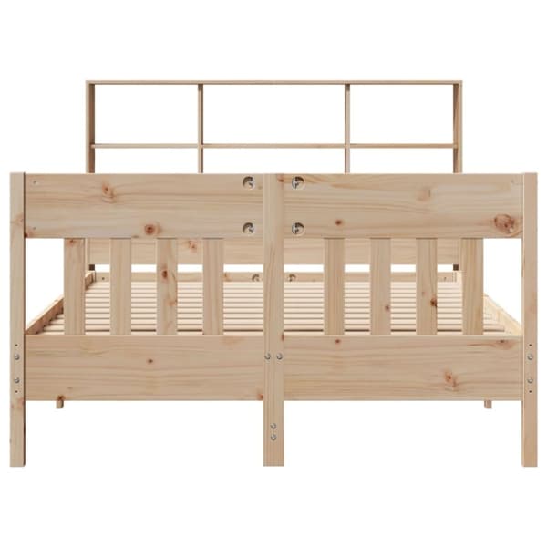 vidaXL sengeramme uden madras 140x190 cm massivt fyrretræ