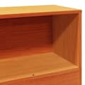 Miniatyrbilde 10 av 11: vidaXL Seng med bokhylle uten madrass voksbrun 100x200 cm heltre furu