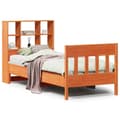 Miniatyrbilde 3 av 11: vidaXL Sengeramme uten madrass voksbrun 100x200 cm heltre furu