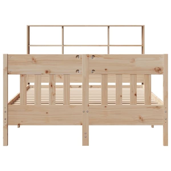 vidaXL Sängram utan madrass 120x190 cm massiv furu