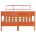 Miniatyrbilde 5 av 11: vidaXL Sengeramme uten madrass voksbrun 140x200 cm heltre furu