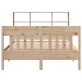 Miniatyrbilde 5 av 11: vidaXL Sengeramme uten madrass 120x200 cm heltre furu