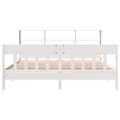 Miniatyrbillede 5 af 11: vidaXL sengeramme uden madras 180x200 cm massivt fyrretræ hvid