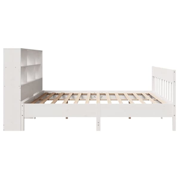 vidaXL sengeramme uden madras 180x200 cm massivt fyrretræ hvid