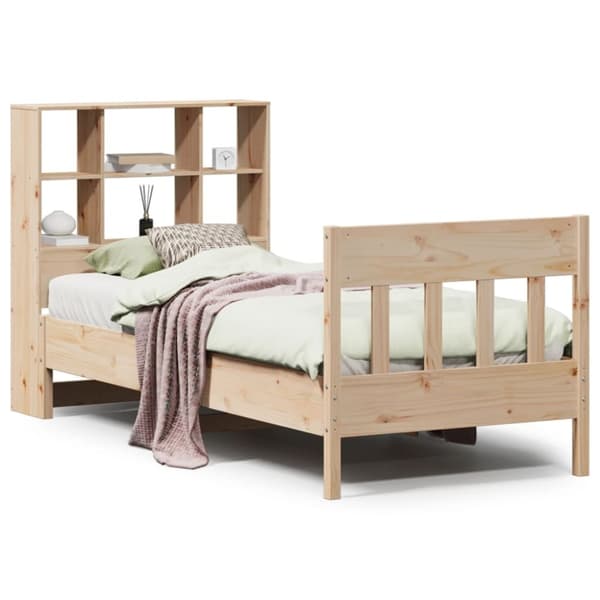 vidaXL Sengeramme uten madrass 75x190 cm heltre furu