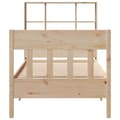 Miniatyrbilde 5 av 11: vidaXL Sengeramme uten madrass 75x190 cm heltre furu