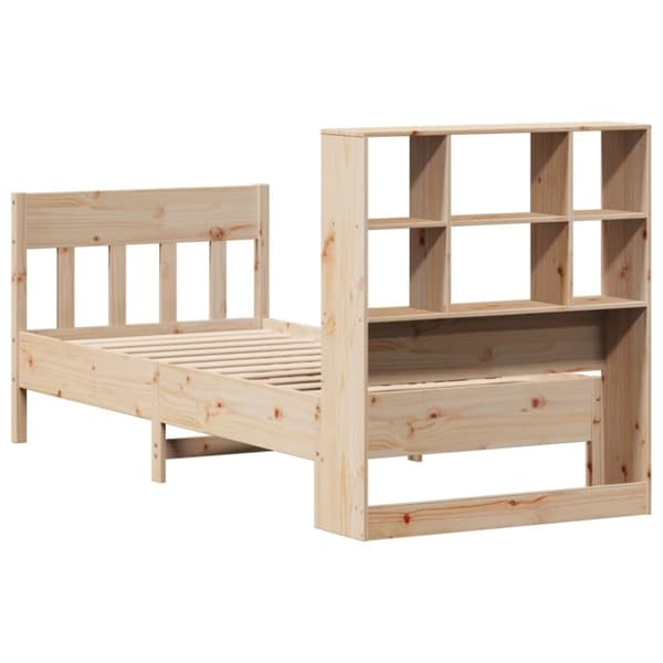 vidaXL Sengeramme uten madrass 75x190 cm heltre furu