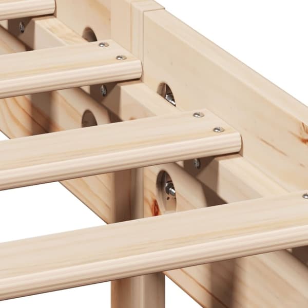 vidaXL Sengeramme uten madrass 75x190 cm heltre furu
