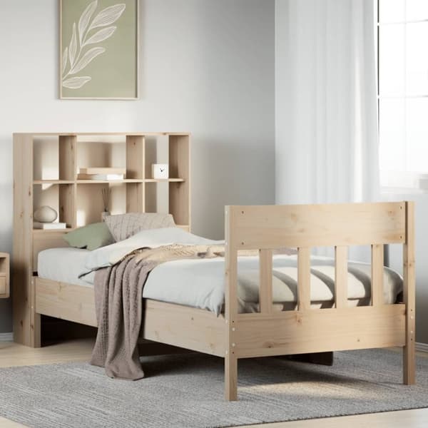 vidaXL Sengeramme uten madrass 75x190 cm heltre furu