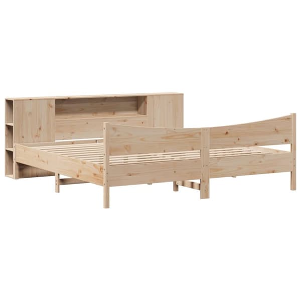 vidaXL sengeramme uden madras 200x200 cm massivt fyrretræ