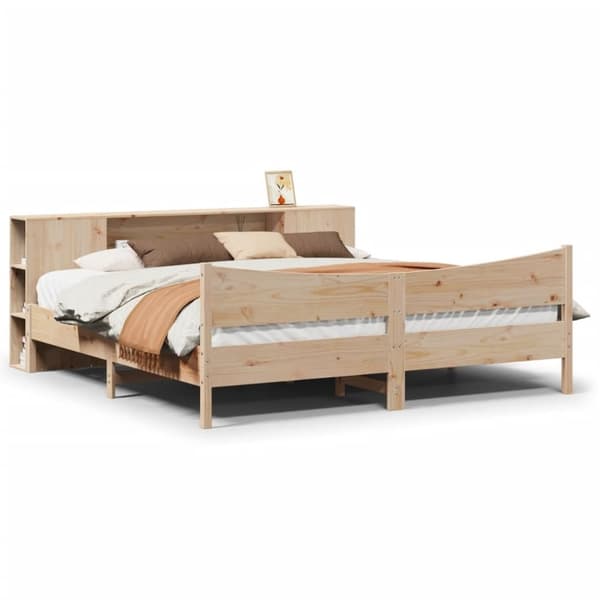 vidaXL sengeramme uden madras 180x200 cm massivt fyrretræ