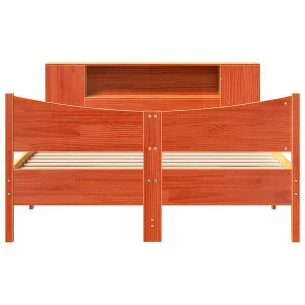 vidaXL Sengeramme uten madrass brun 135x190 cm heltre furu