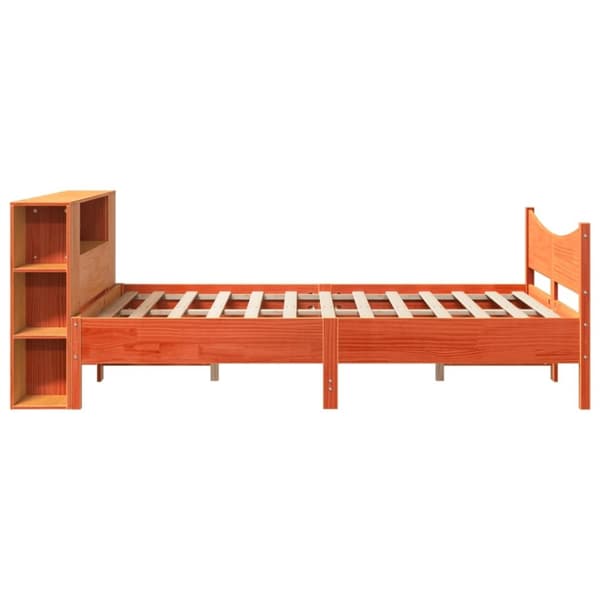vidaXL Sengeramme uten madrass brun 135x190 cm heltre furu