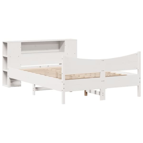 vidaXL Sengeramme uten madrass hvit 160x200 cm heltre furu