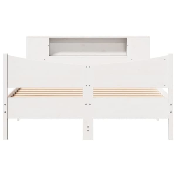 vidaXL Sengeramme uten madrass hvit 160x200 cm heltre furu