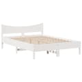 Miniatyrbilde 6 av 11: vidaXL Sengeramme uten madrass hvit 160x200 cm heltre furu