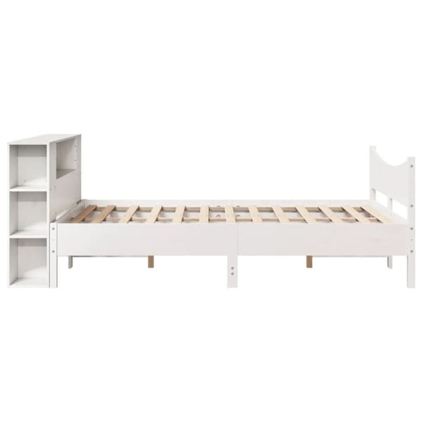 vidaXL Sengeramme uten madrass hvit 160x200 cm heltre furu