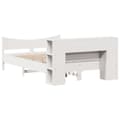 Miniatyrbilde 9 av 11: vidaXL Sengeramme uten madrass hvit 160x200 cm heltre furu