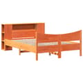 Miniatyrbilde 4 av 11: vidaXL Sengeramme uten madrass voksbrun 160x200 cm heltre furu